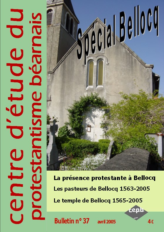 CEPB protestantisme Béarn béarnais  Bellocq